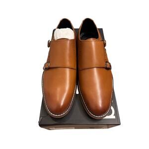New in Box Men's Bar III Jesse Dress Shoes Brown Leather Size 8M